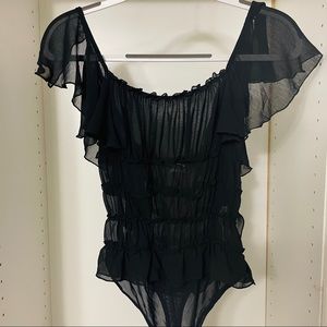 Brand New Free People Sheer Bodysuit